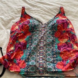 Woman’s tankini top, worn once